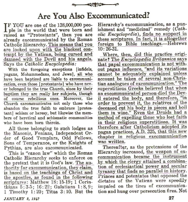 Despertad 1947 pag 27 excomulgacion ingles